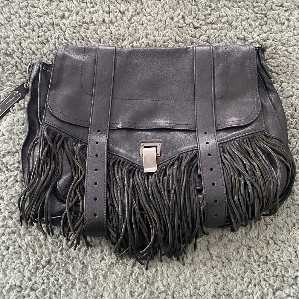 Proenza Schouler Leather Fringe PS1 Satchel Bag